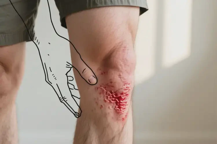 男性大腿經(jīng)常起濕疹不管它會(huì)自己痊愈嗎(圖1)