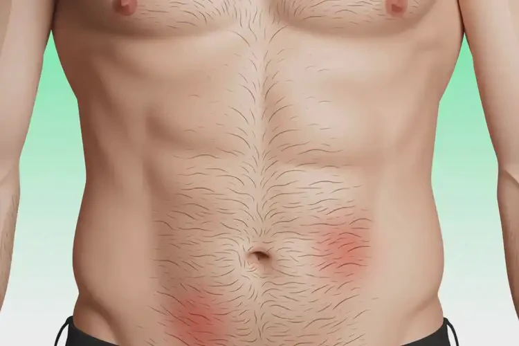 男生肚子上偶爾長(zhǎng)濕疹不管它會(huì)自己痊愈嗎(圖1)