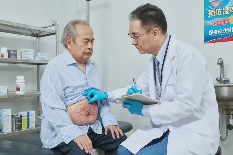 老人肚子長濕疹可不可以徹底自愈(圖1)