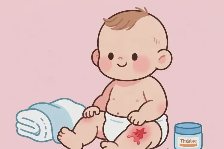 嬰兒大腿上起濕疹能夠徹底治愈嗎(圖1)
