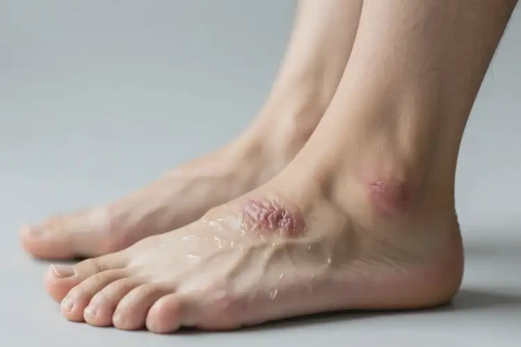青年人腳上出濕疹不管它會自己痊愈嗎(圖2)