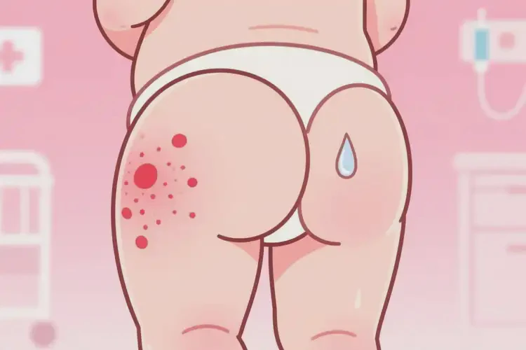 小兒屁股長濕疹不管它會自己痊愈嗎(圖1)