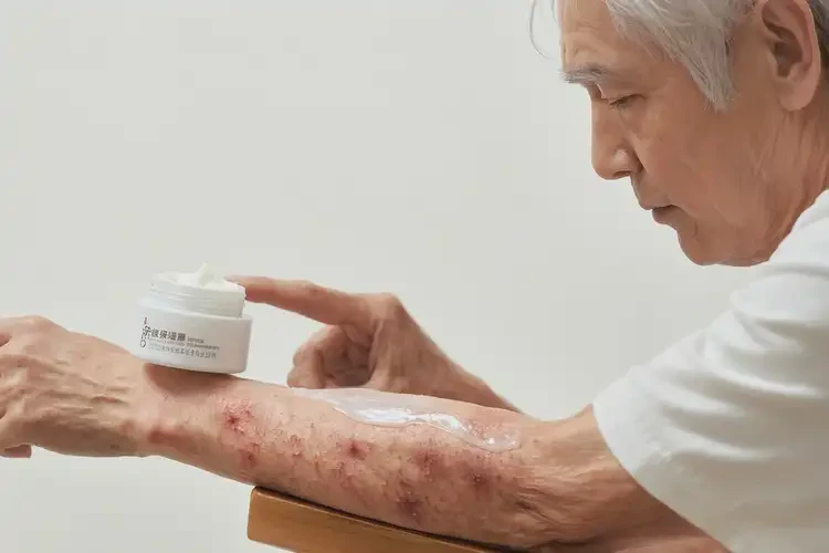 老人手臂長濕疹可不可以徹底自愈(圖3)