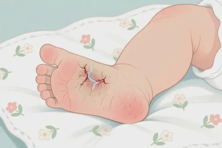 寶寶腳上有濕疹可以徹底自愈嗎(圖2)