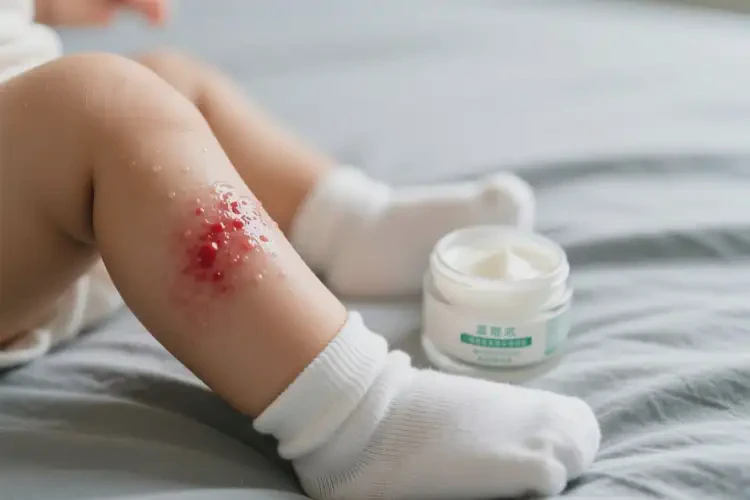 幼兒小腿上出現(xiàn)濕疹不管它會自己自愈嗎(圖2)