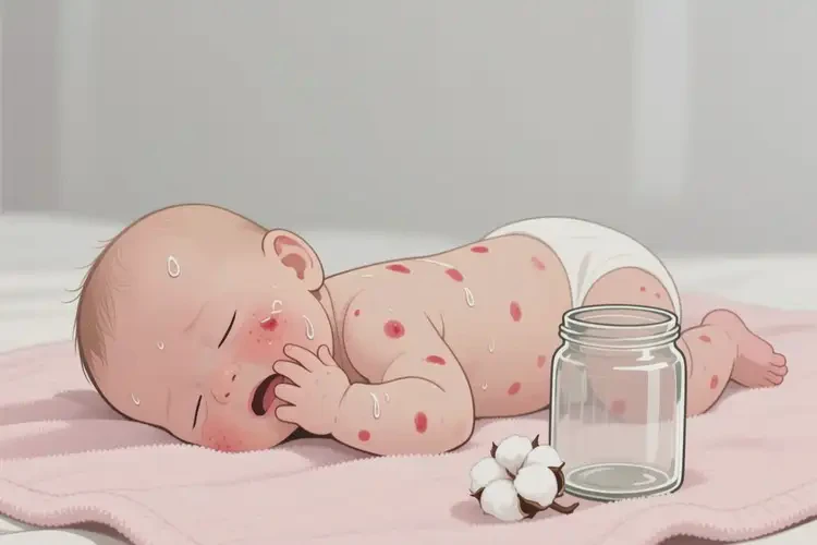 新生兒全身起濕疹不管它會自己自愈嗎(圖3)