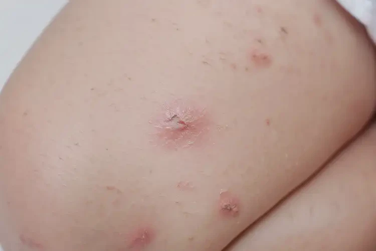 嬰幼兒大腿上有濕疹不管它會(huì)自己痊愈嗎(圖4)