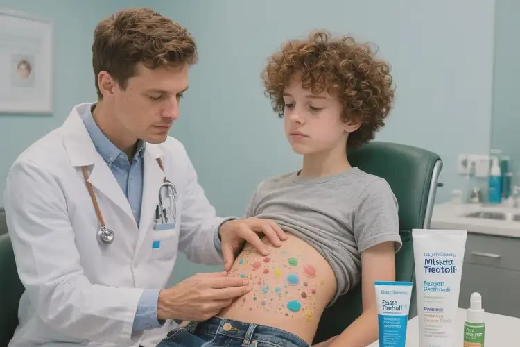 青少年肚子上出現(xiàn)濕疹能夠徹底治愈嗎(圖2)