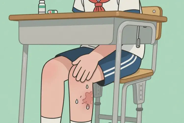 中學(xué)生大腿出現(xiàn)濕疹不管它會(huì)自己痊愈嗎(圖2)