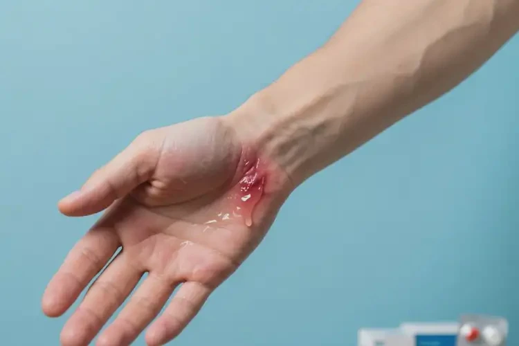 男性手臂上容易起濕疹不管它會自己痊愈嗎(圖1)