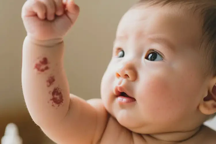 寶寶手臂上長濕疹不管它會自己好嗎(圖2)