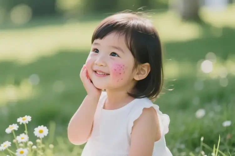 兒童臉上有濕疹可不可以徹底自愈(圖4)