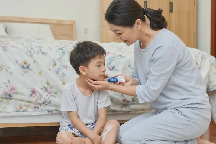 孩子脖子上出現(xiàn)濕疹能夠徹底治愈嗎(圖2)