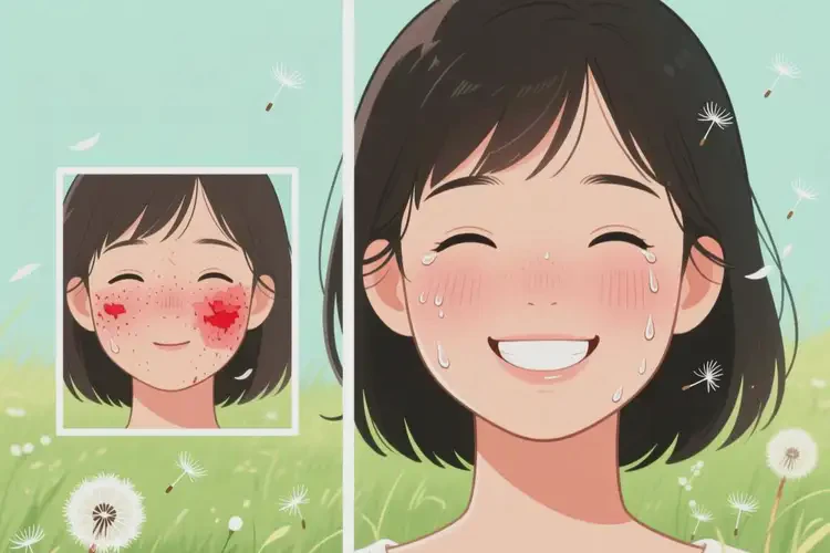 女生面部經(jīng)常長濕疹不管它會自己痊愈嗎(圖3)