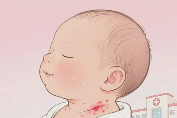 新生兒脖子上起濕疹不管它會自己痊愈嗎(圖4)