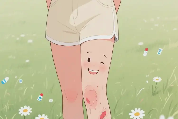 女生小腿上出現(xiàn)濕疹可不可以徹底自愈(圖1)