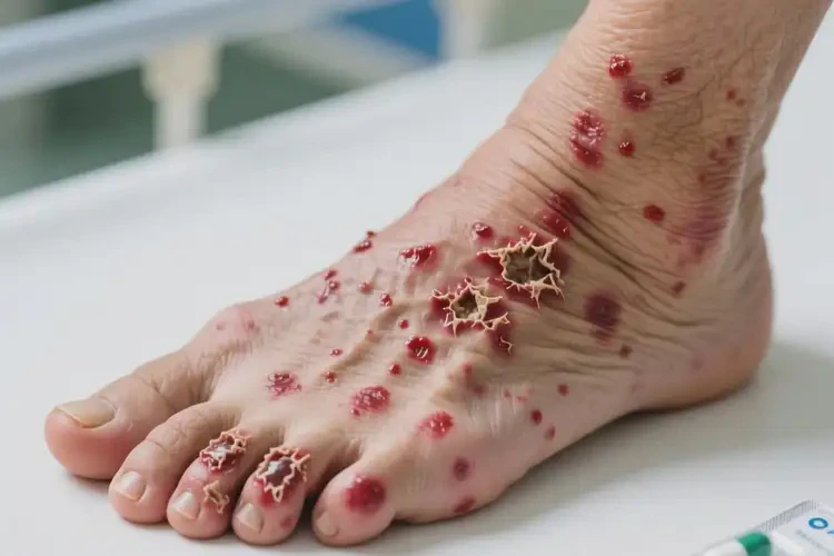 老人腳上出濕疹能靠自己自愈嗎(圖2)
