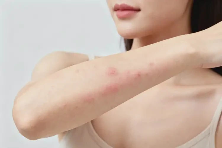 女性手臂容易起濕疹不管它會(huì)自己自愈嗎(圖2)