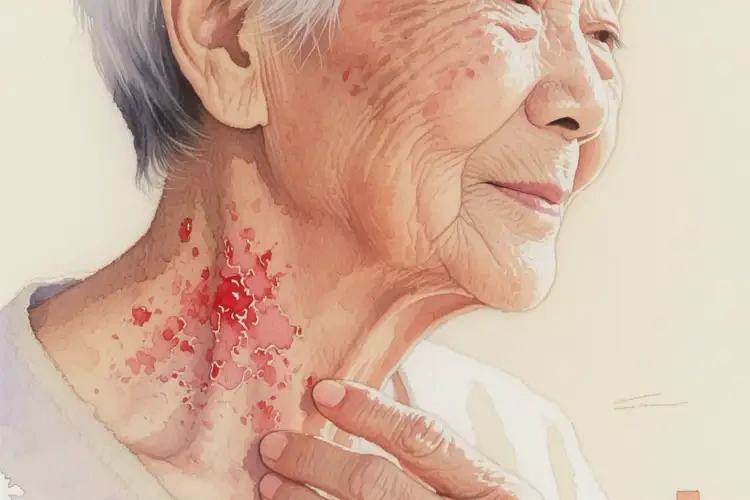 老年人脖子上出现湿疹不管它会自己好吗(图4)