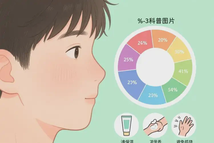 男生面部容易起濕疹不管它會自己自愈嗎(圖1)