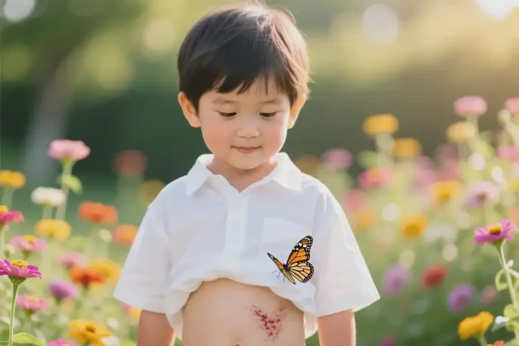 兒童肚子容易起濕疹不管它會(huì)自己自愈嗎(圖1)