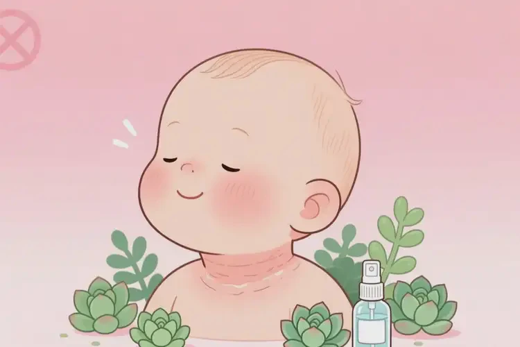 小兒脖子偶爾長濕疹可以徹底自愈嗎(圖1)