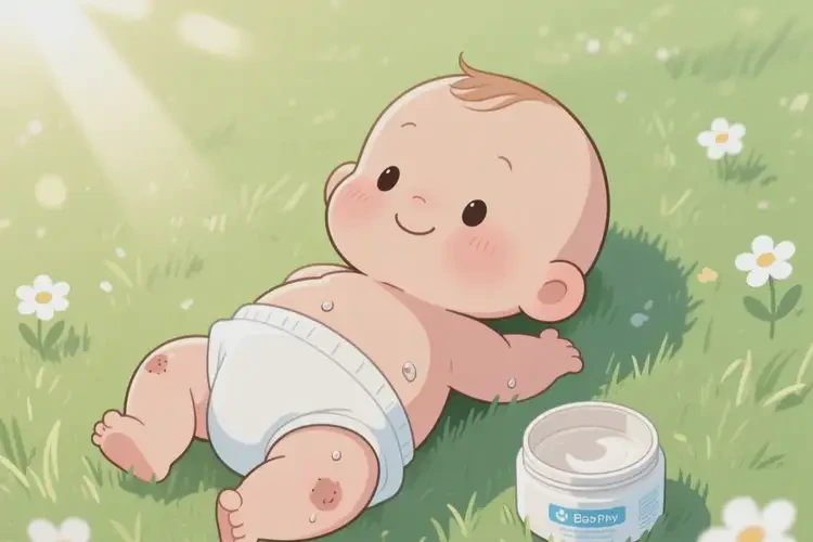 新生兒屁股偶爾起濕疹不管它會(huì)自己好嗎(圖2)