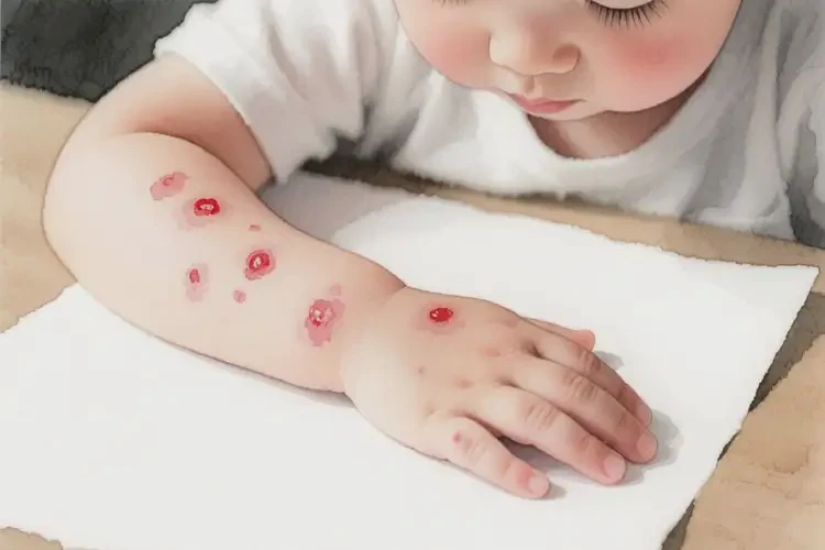 孩子手臂上有濕疹能夠徹底治愈嗎(圖1)