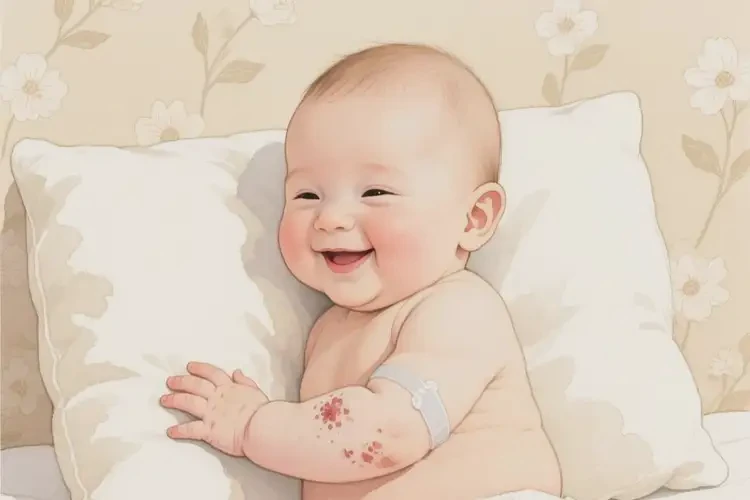 小兒全身偶爾長濕疹能靠自己自愈嗎(圖1)