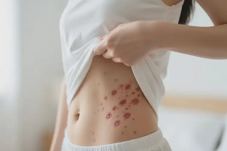 女人肚子上出現(xiàn)濕疹能不能徹底自愈(圖3)