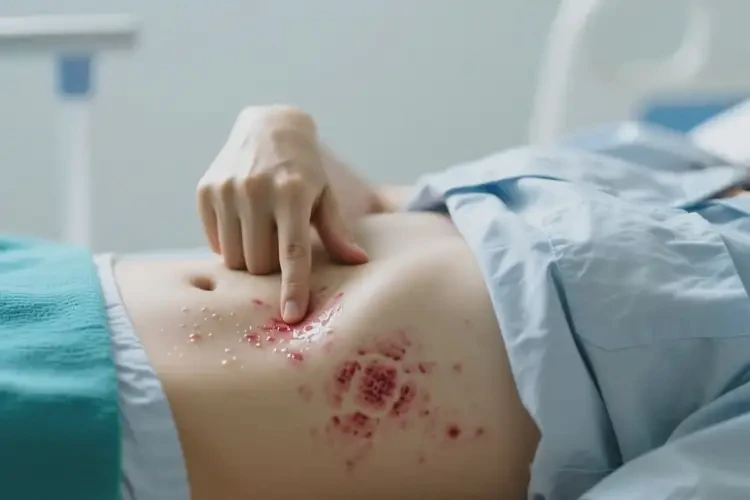 女人肚子上出濕疹能夠徹底治愈嗎(圖2)