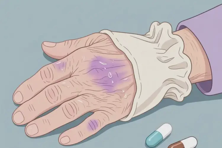 高齡老人手上經(jīng)常起濕疹能夠徹底治愈嗎(圖1)