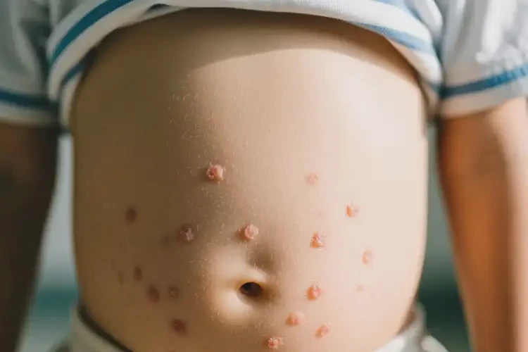 小孩肚子上偶爾長(zhǎng)濕疹不管它會(huì)自己自愈嗎(圖2)