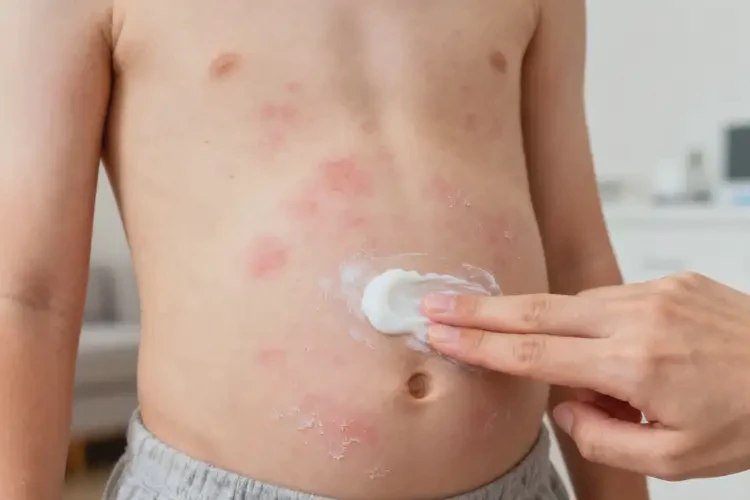 少兒肚子上偶爾長(zhǎng)濕疹不管它會(huì)自己自愈嗎(圖3)