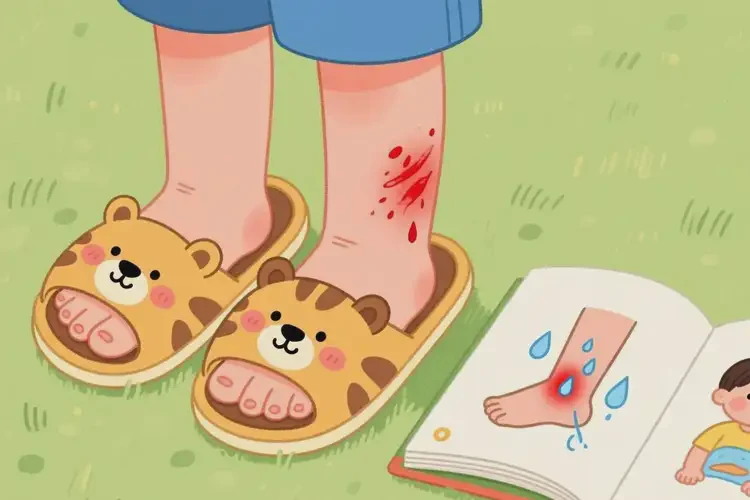 兒童腳上容易長(zhǎng)濕疹不管它會(huì)自己好嗎(圖1)