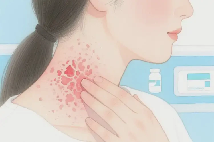 女性脖子容易長濕疹不管它會自己痊愈嗎(圖3)