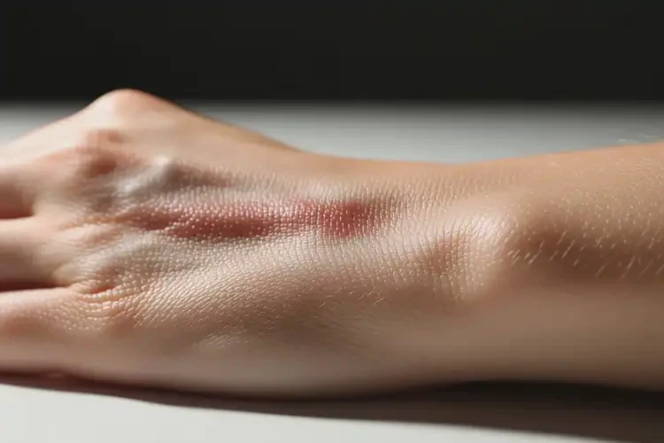 女人手臂有濕疹不管它會自己自愈嗎(圖2)