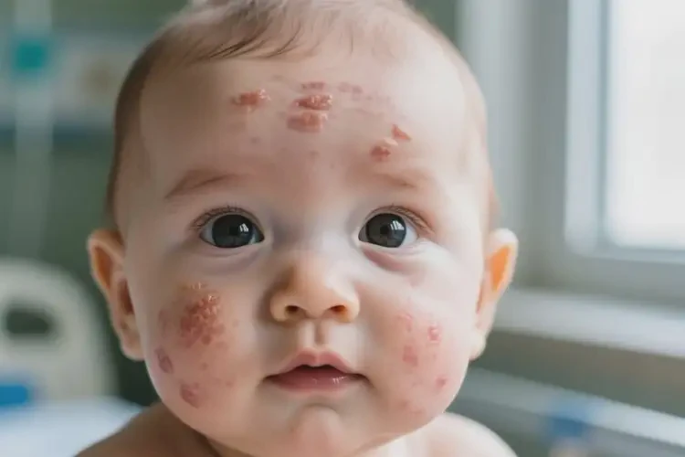 小兒臉上長濕疹不管它會自己好嗎(圖2)