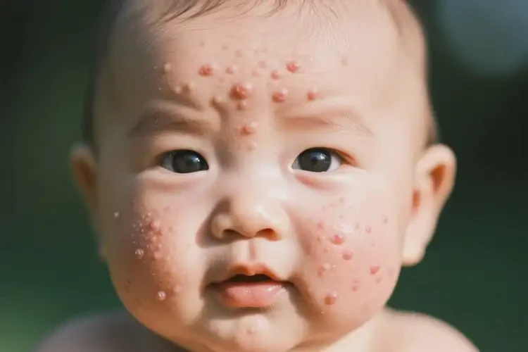 小兒臉上經常起濕疹不管它會自己痊愈嗎(圖2)