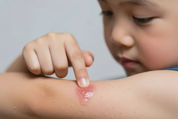 小學(xué)生手臂上偶爾長(zhǎng)濕疹不管它會(huì)自己痊愈嗎(圖1)