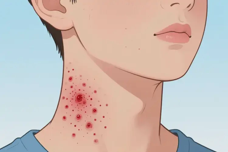 青少年脖子有濕疹不管它會自己痊愈嗎(圖1)