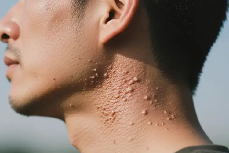 男性脖子上出濕疹可以徹底自愈嗎(圖3)