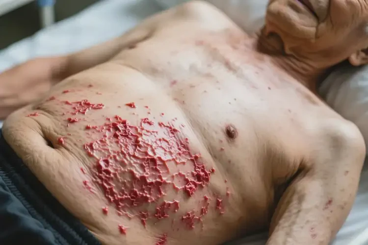 老年人肚子上出濕疹不管它會自己好嗎(圖2)