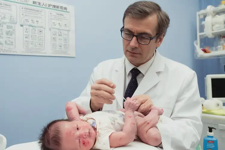 新生兒脖子上出濕疹不管它會(huì)自己痊愈嗎(圖2)