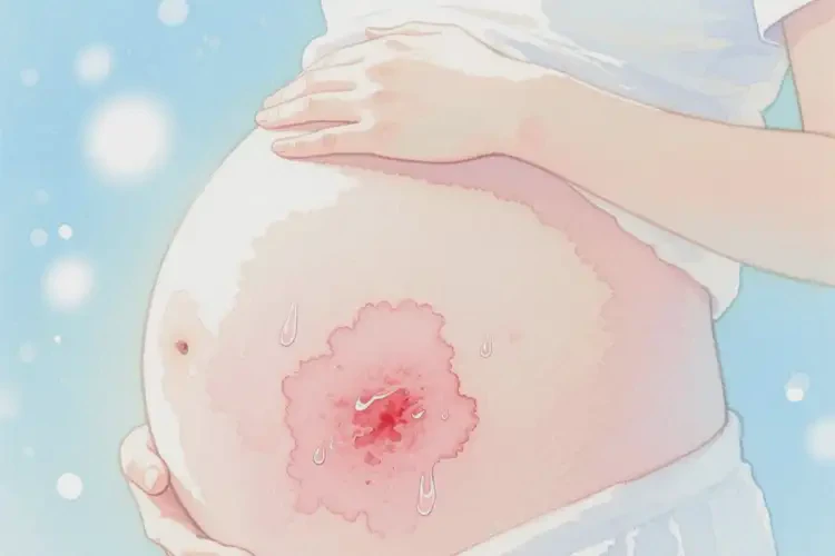 孕婦肚子出現(xiàn)濕疹可不可以徹底自愈(圖1)