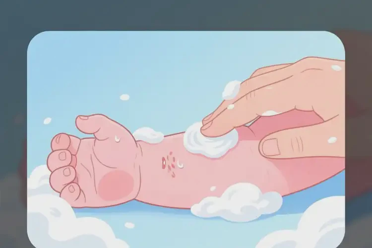 新生兒手臂上容易起濕疹可以徹底自愈嗎(圖3)