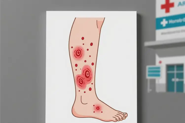 女人小腿有湿疹不管它会自己好吗(图2)