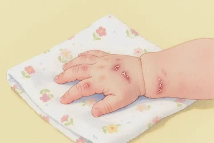 幼兒手上起濕疹不管它會(huì)自己自愈嗎(圖1)