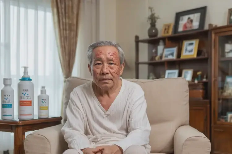 老人面部出濕疹能靠自己自愈嗎(圖1)