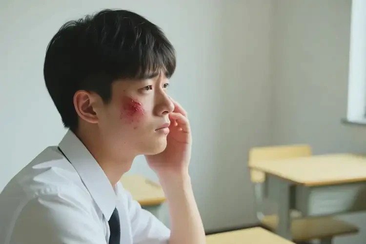 大學(xué)生臉上出現(xiàn)濕疹不管它會(huì)自己好嗎(圖4)